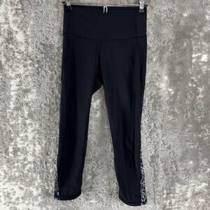 Lululemon Size 4 Athleisure Ankle Casual Leggings Pull On Stretch Black